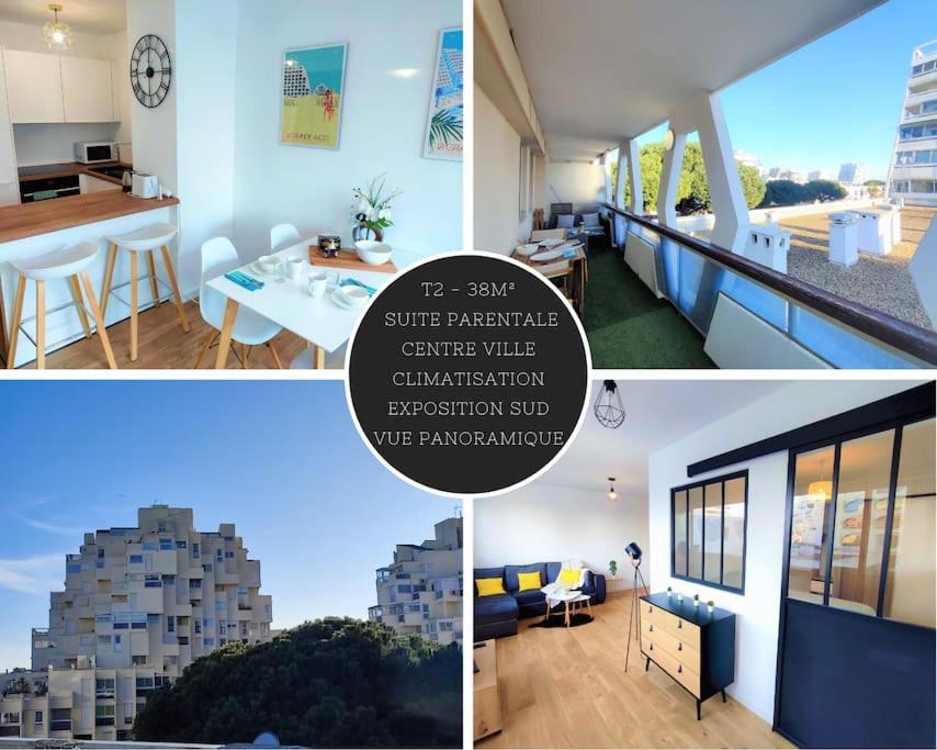 Apartmán Grand Voile - Hyper Centre, Climatisation, Vue Panoramique Sur L'Architecture De La Grande Motte Exteriér fotografie